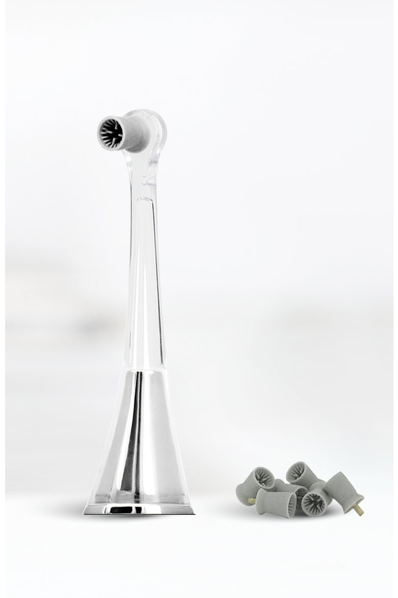 Zina45 Sonic Pulse Toothbrush Replacement Polishing Head, Alternate, color, Chromse Silver