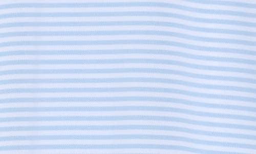 Brooks Brothers Feeder Stripe Performance Knit Polo In Blue/white
