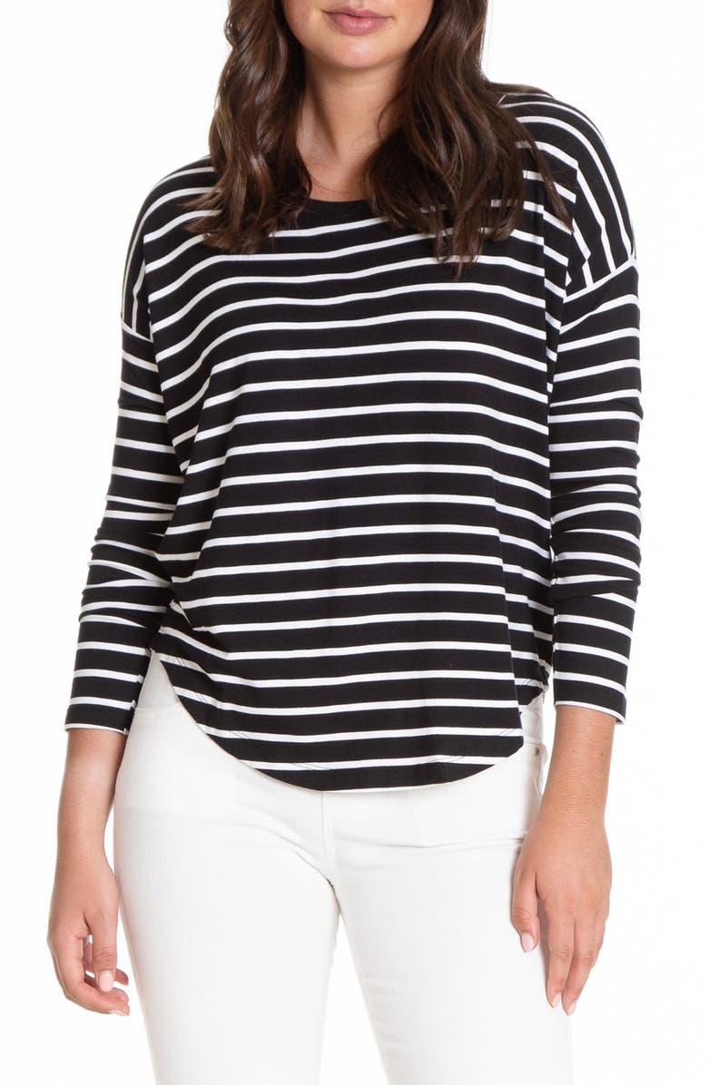 APNY Stripe Drop Shoulder Top, Main, color,