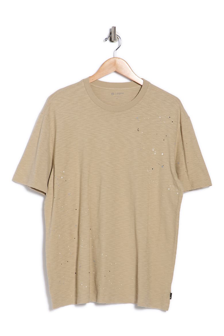 Wesley Crewneck T-Shirt, Alternate, color, STONE DOT NATURAL MULTI