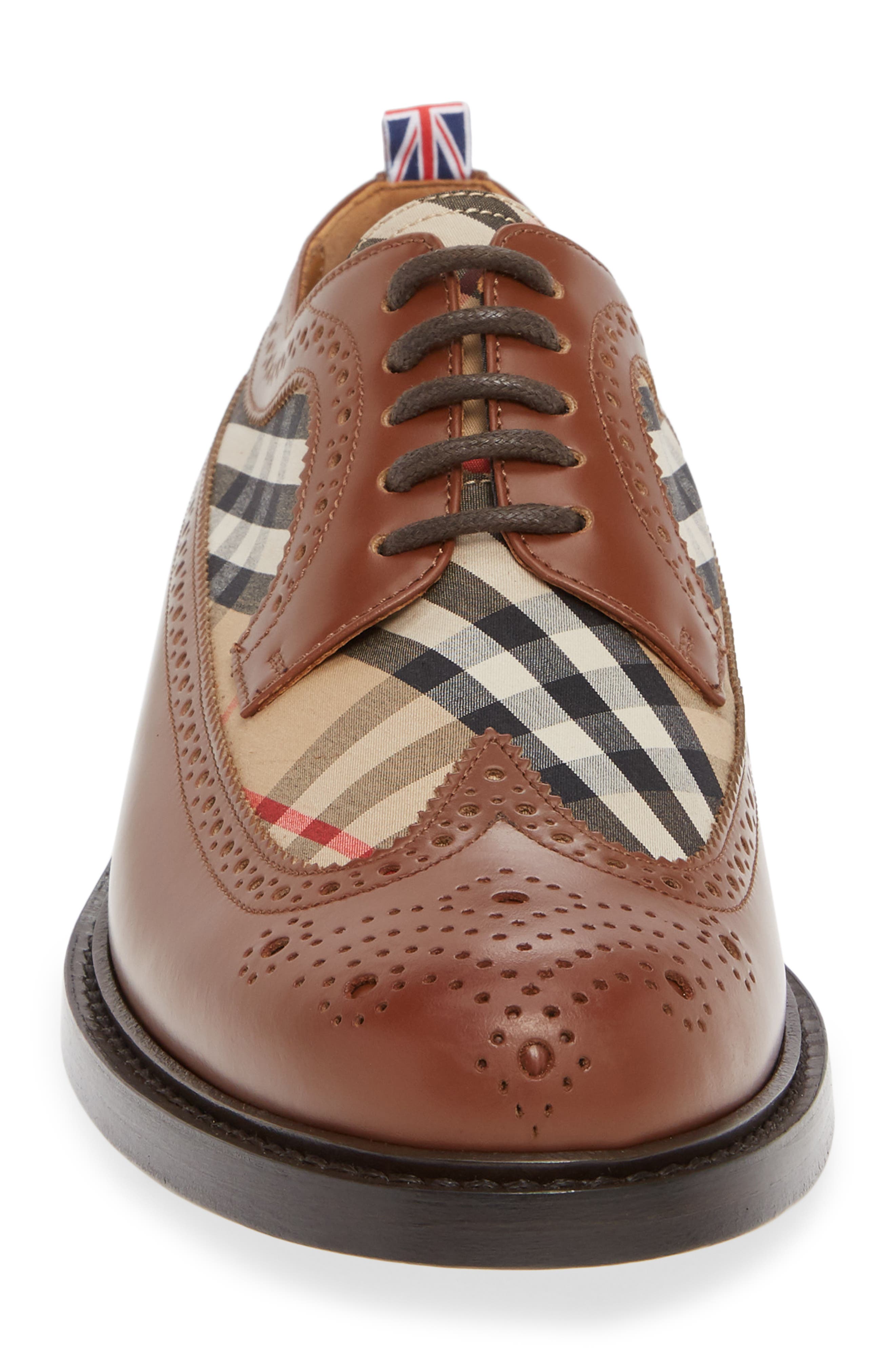 Burberry Arndale Wingtip, Alternate, color, 