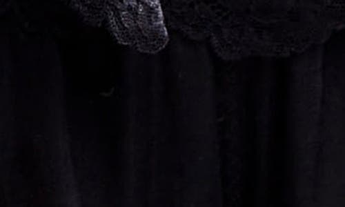 Free People Hearts Racing Sheer Lace & Mesh Pajamas In Black