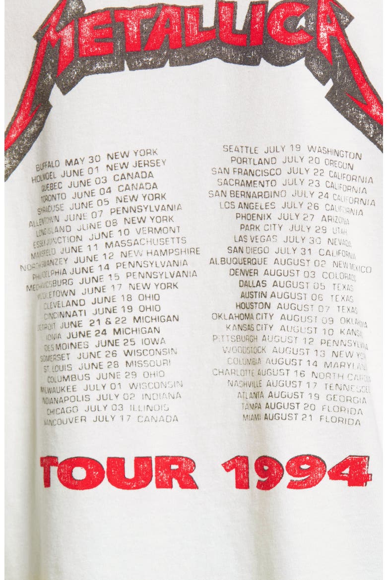 Metallica 1994 Tour Graphic Tee, Alternate, color, VINTAGE WHITE
