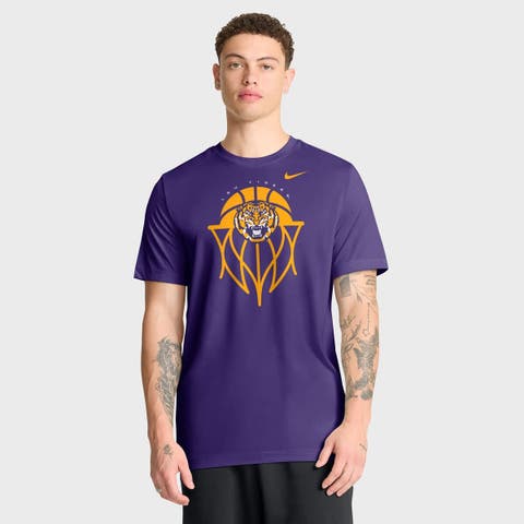 Men
s Nike Purple LSU Tigers Basketball Icon Legend Dri-FIT T-Shirt