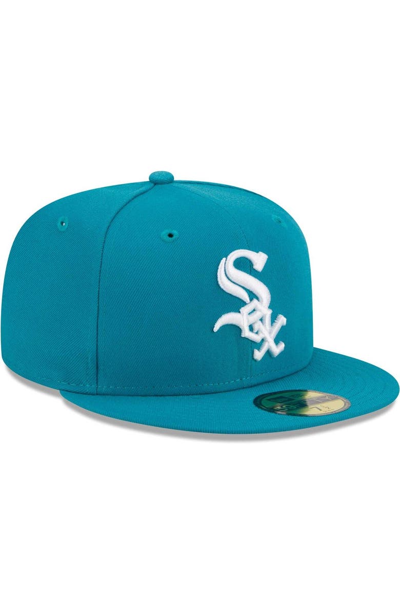 New Era Men's New Era Turquoise Chicago White Sox 59FIFTY Fitted Hat, Alternate, color, 
