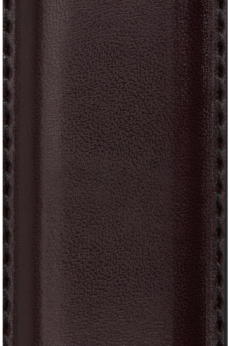 Leather Belt, Alternate, color, BURGUNDY
