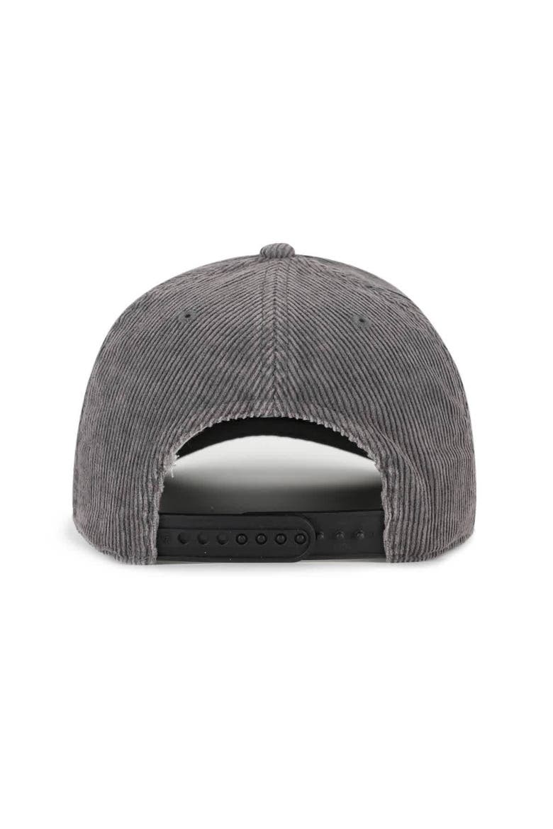 Men's '47  Charcoal Chicago Bulls Reclaim Snow Wash Corduroy Adjustable Hitch Hat, Alternate, color, Charcoal