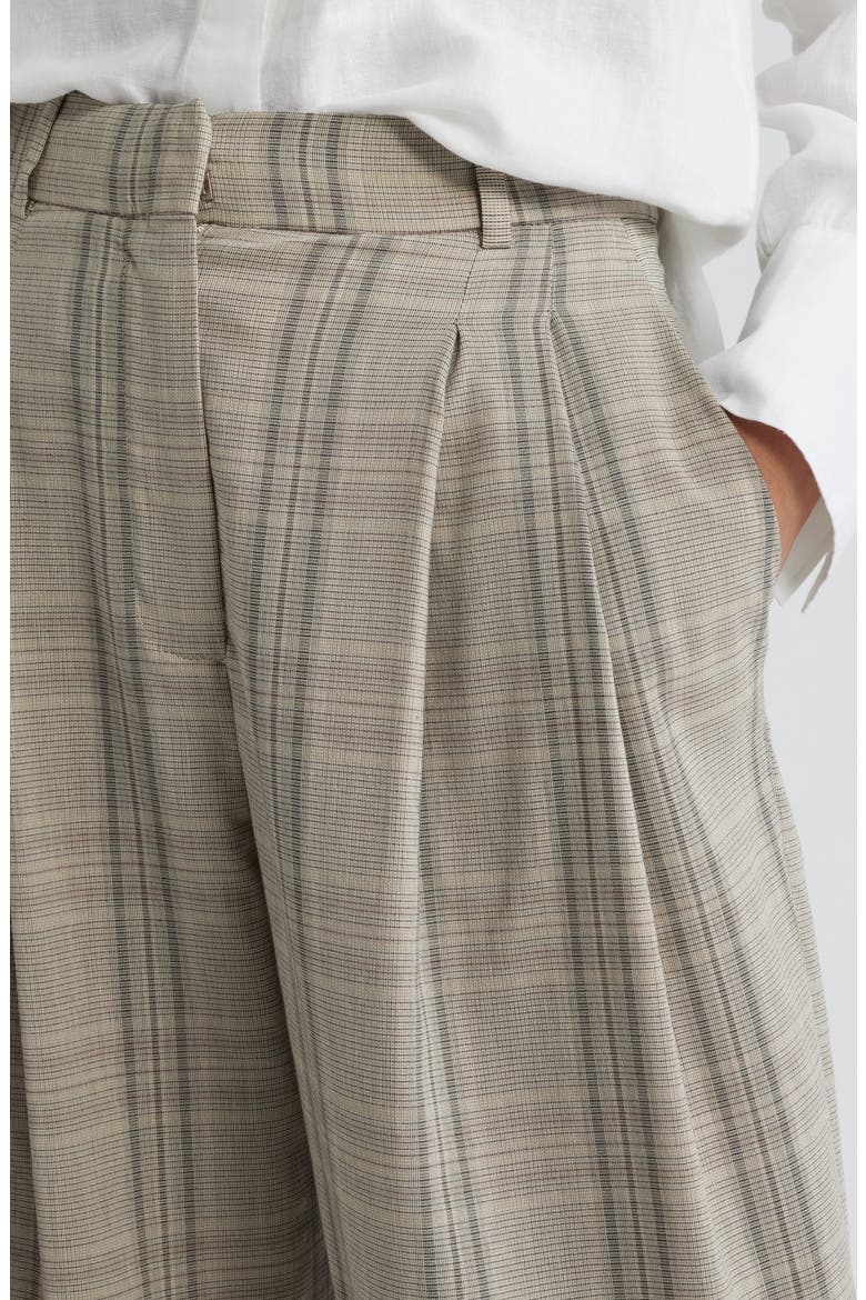 Pantalon Martin High Waist Wide Leg Pants, Alternate, color, LIGHT/ PASTEL GREY