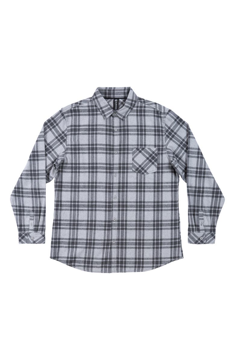BURNSIDE Plaid Flannel Shirt, Alternate, color,