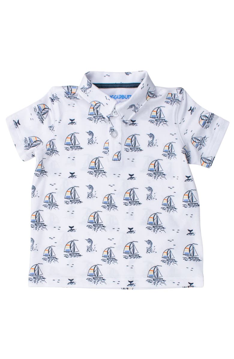 RuggedButts Boys Knit Short Sleeve Performance Polo, Main, color, 