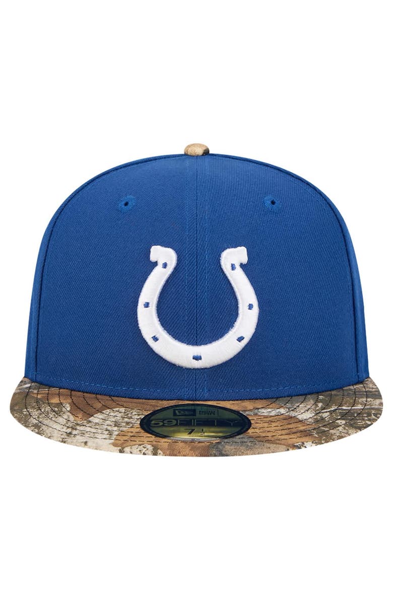 New Era Men's New Era Royal Indianapolis Colts Active Two-Tone Camo 59FIFTY Fitted Hat, Alternate, color, Royal