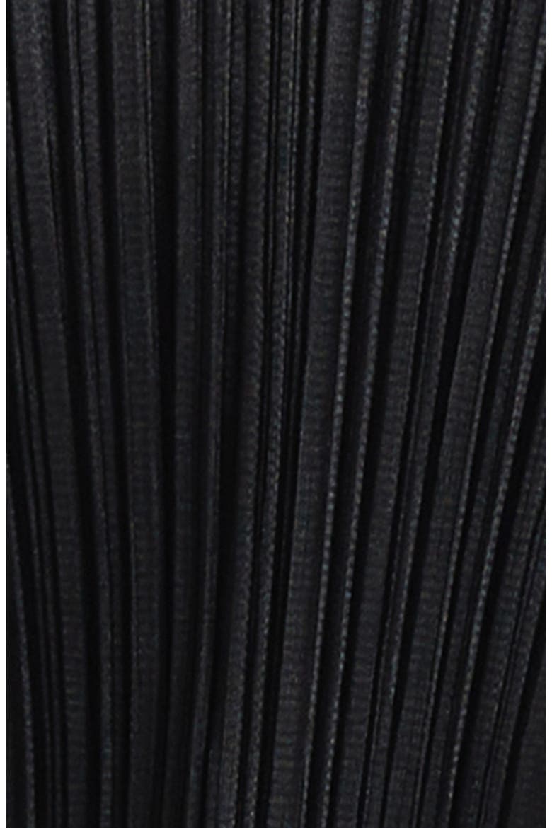 Facade Pleated Wrap Top, Alternate, color, BLACK