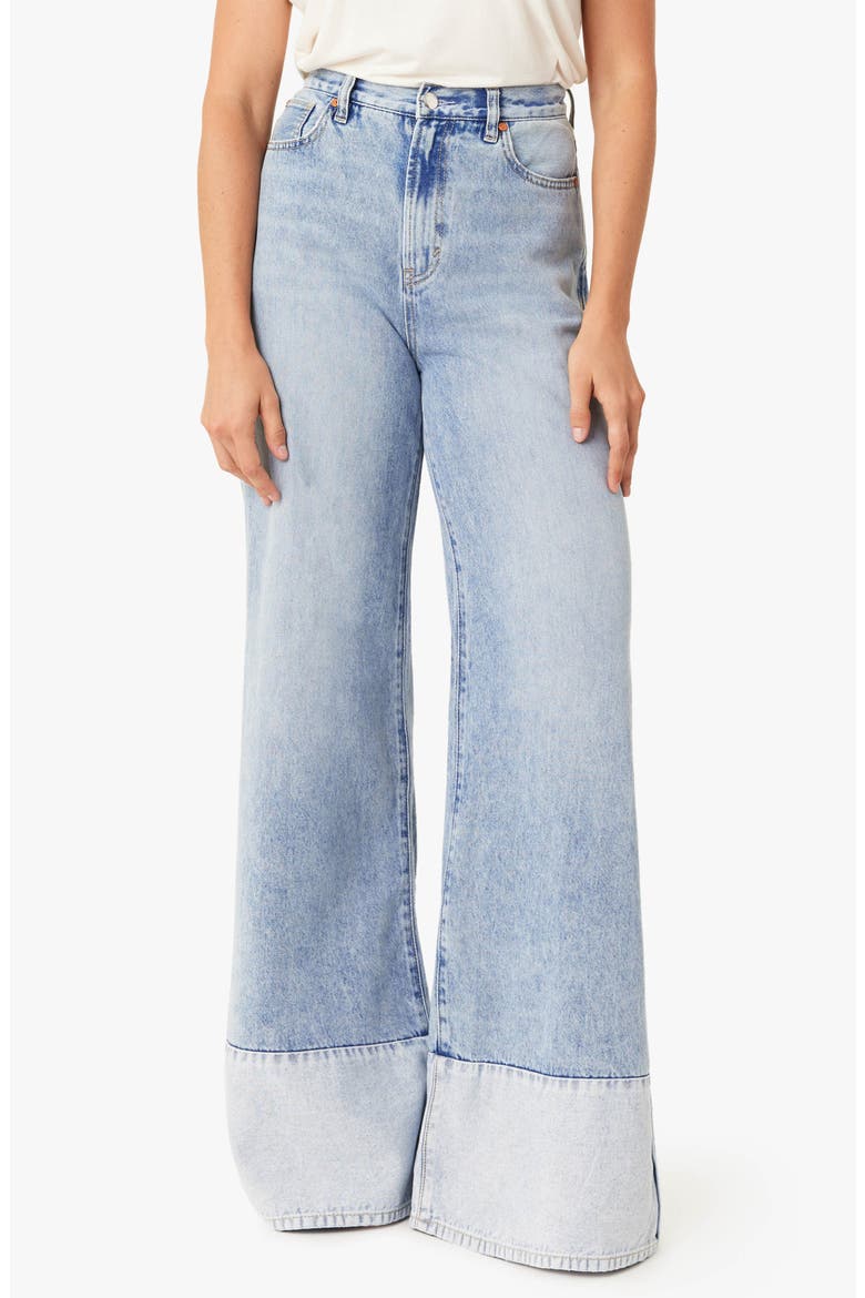 Emerson Cuff Flare Jeans, Main, color, AIRE