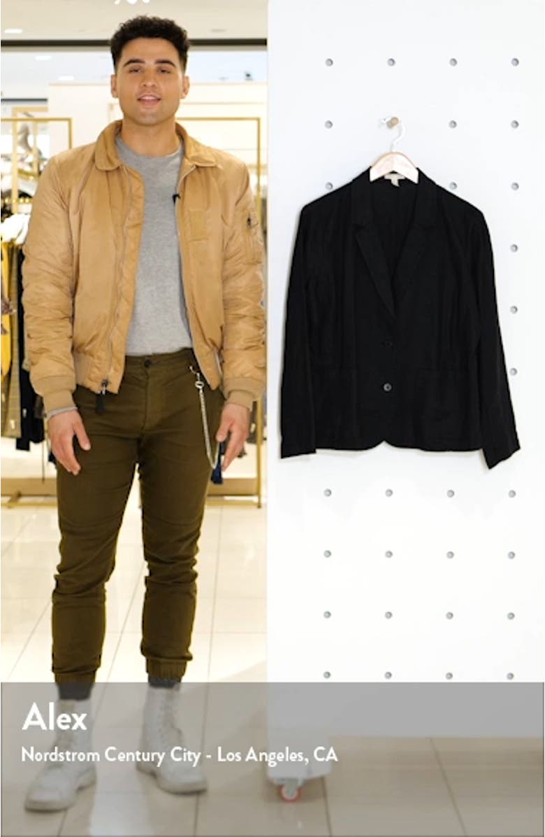 Organic Linen Blazer, sales video thumbnail