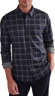 Rhone Hardy Check Flannel Button-Up Shirt