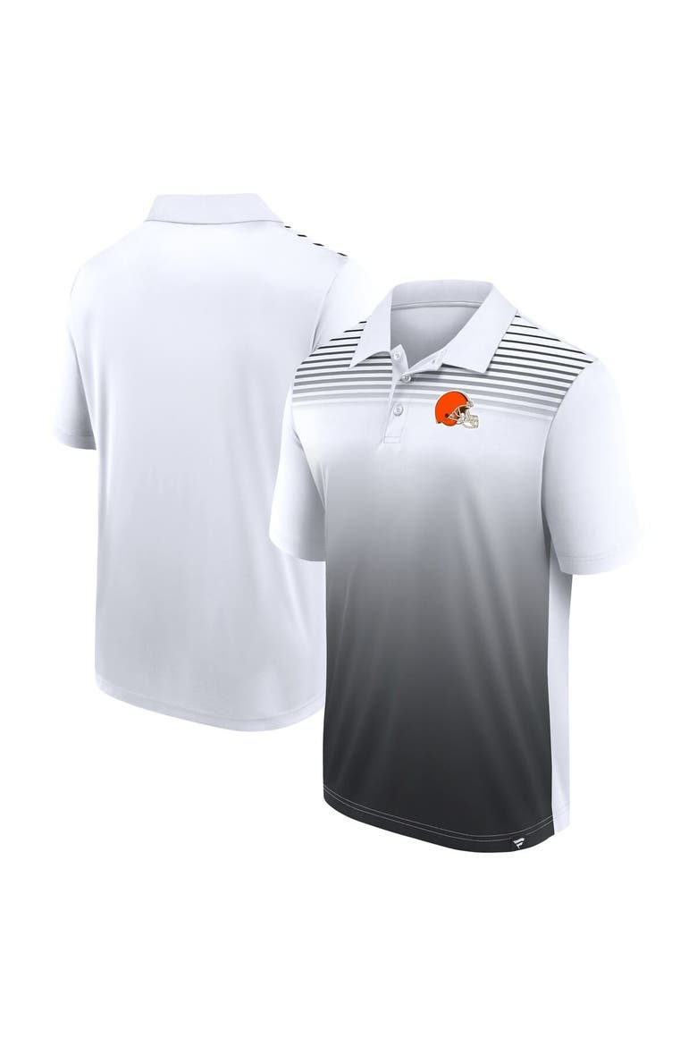 Men's Logo Athletic White Cleveland Browns Sandlot Game Polo, Main, color, White