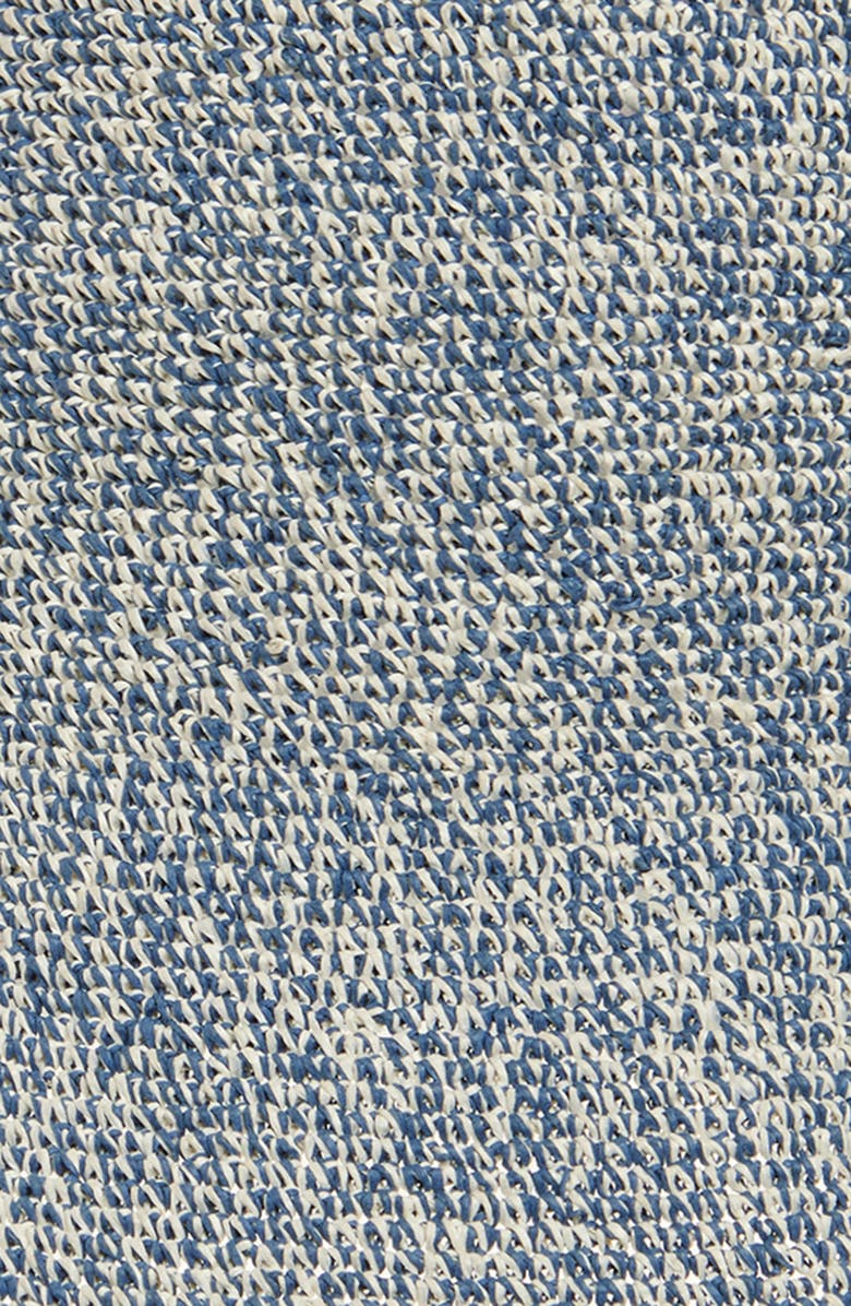 Ruslan Baginskiy Logo Patch Foldable Straw Bucket Hat, Alternate, color, Light Blue