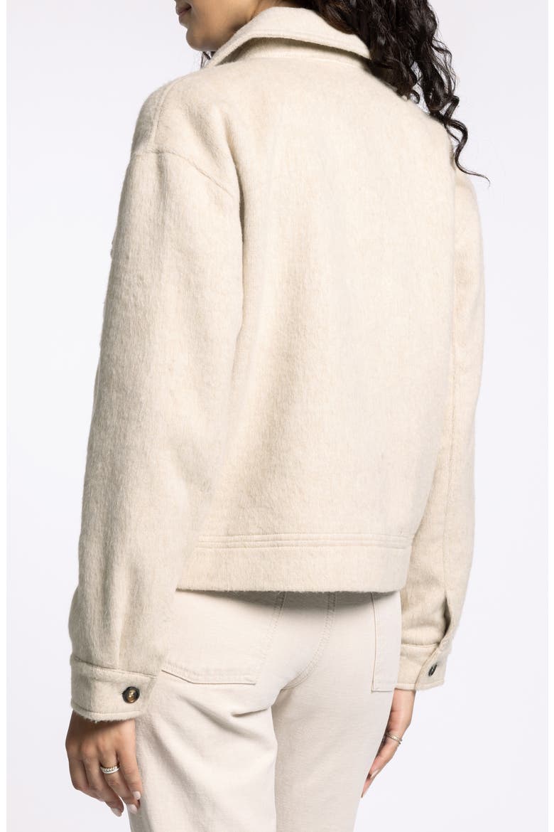 Isra Shirt Jacket, Alternate, color, HEATHER TAUPE