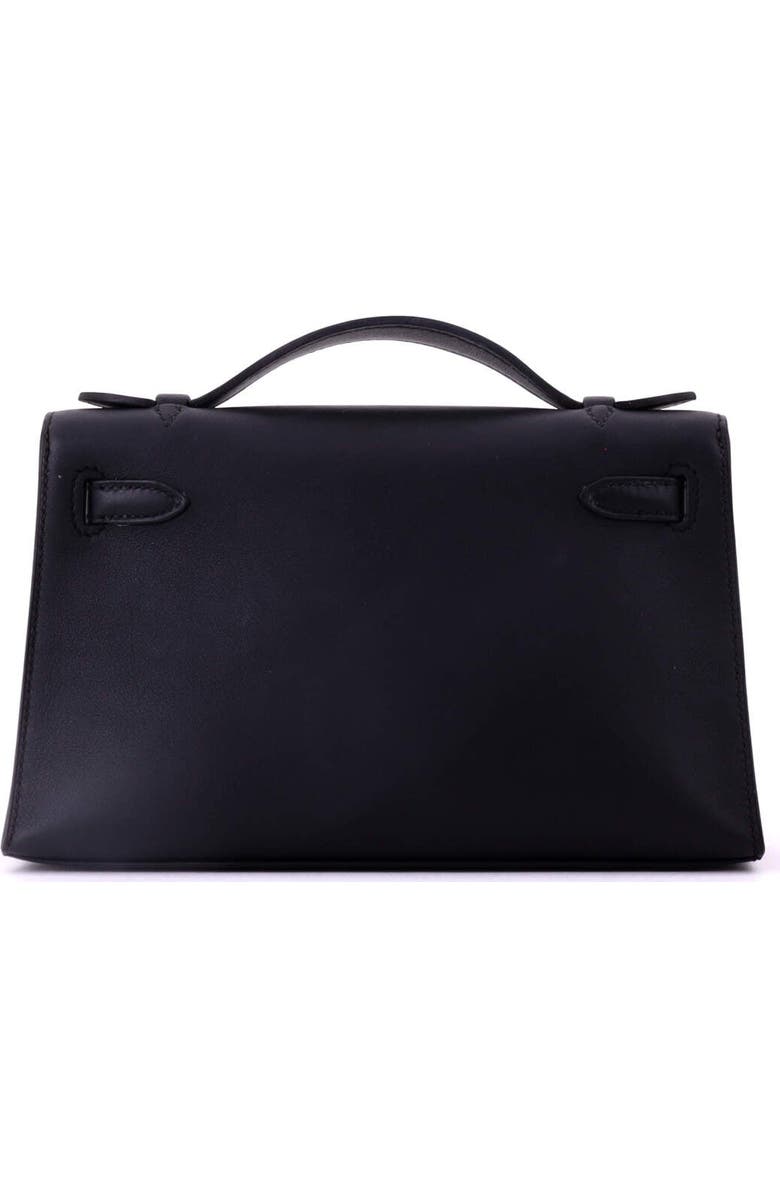 Pre-Owned Hermes Kelly Pochette Swift, Alternate, color, Noir
