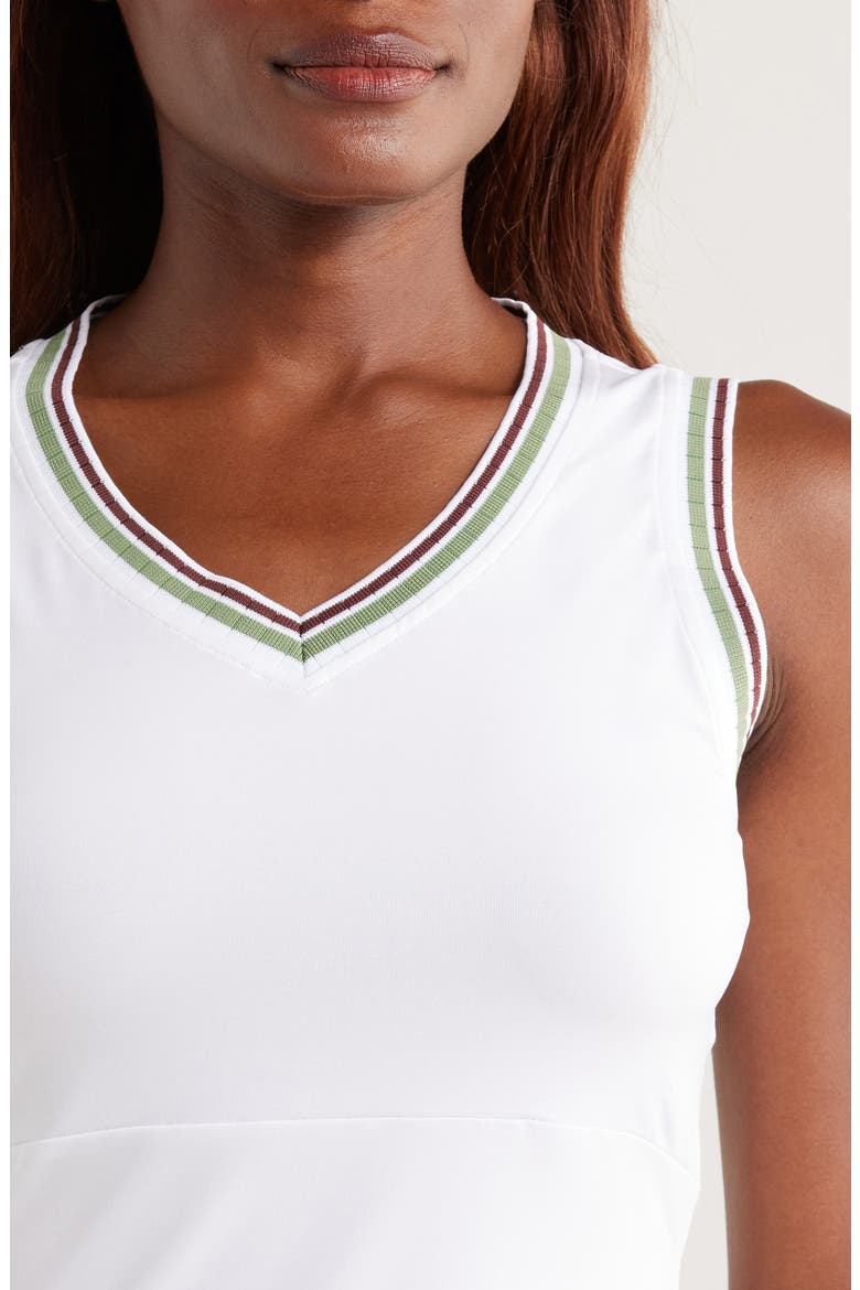 x Veronica Beard Stripe Knit Tank, Alternate, color, WHITE