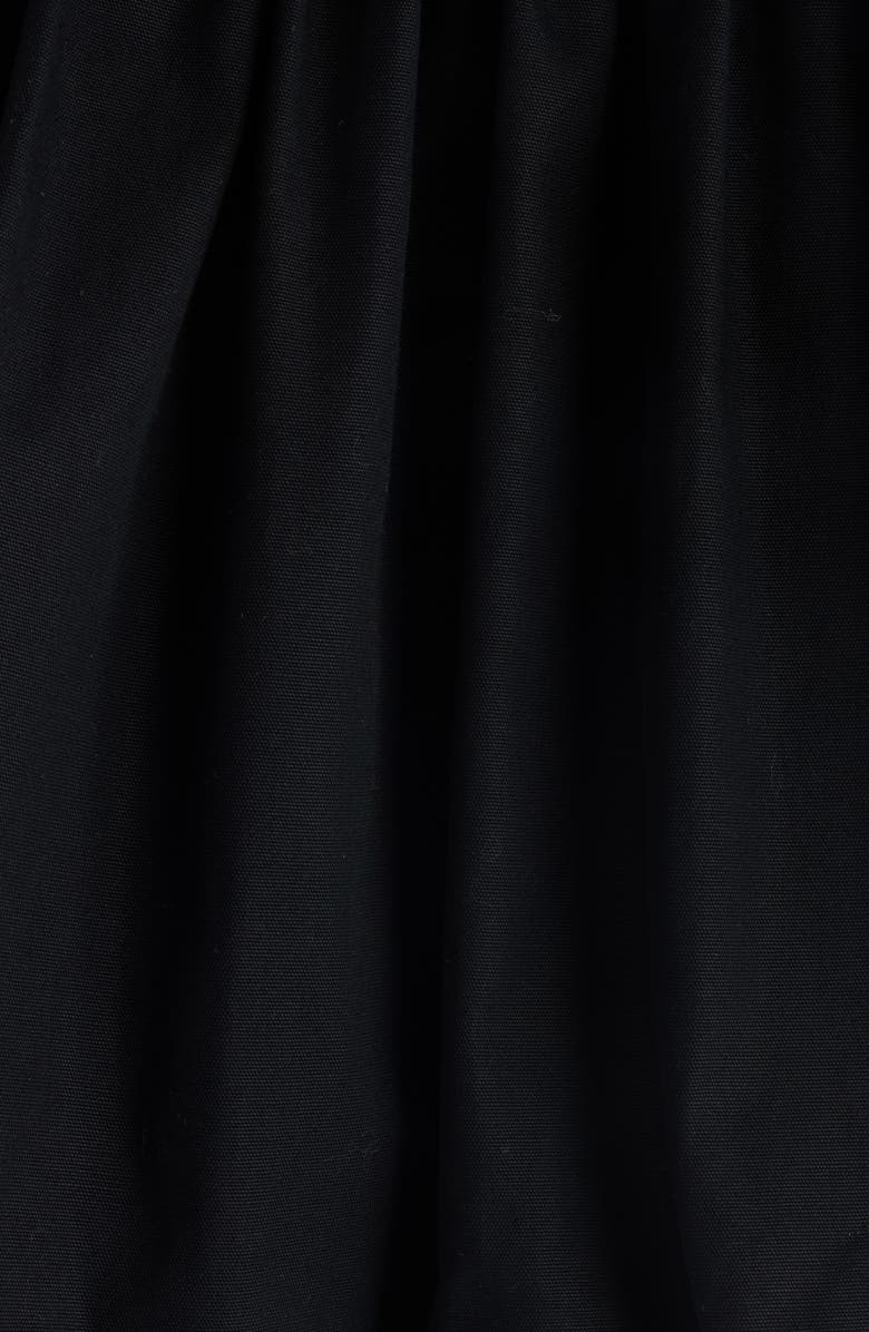 Chloé Crop Balloon Hem Cotton Zip Jacket, Alternate, color, Black