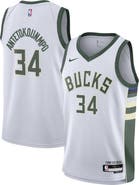 Nike Youth Nike Giannis Antetokounmpo White Milwaukee Bucks Swingman Jersey - Association Edition