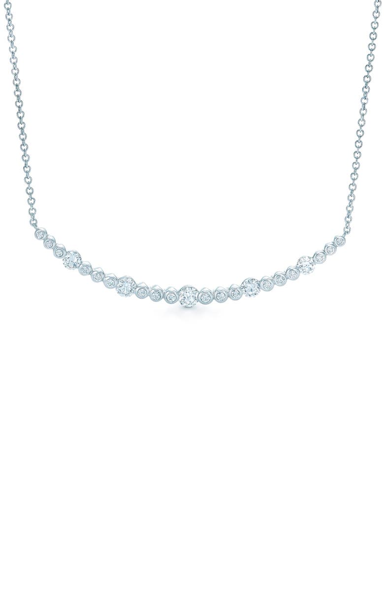 Kwiat Starry Night Curved Bar Diamond Necklace, Main, color, 