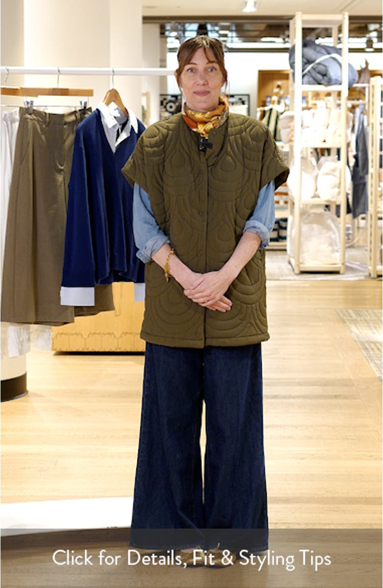 Blossom Short Sleeve Quilted Cape, sales video thumbnail