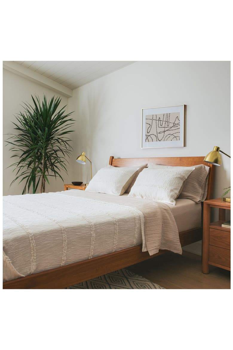 Embroidered Bedspread & Shams Set, Alternate, color, WHITE