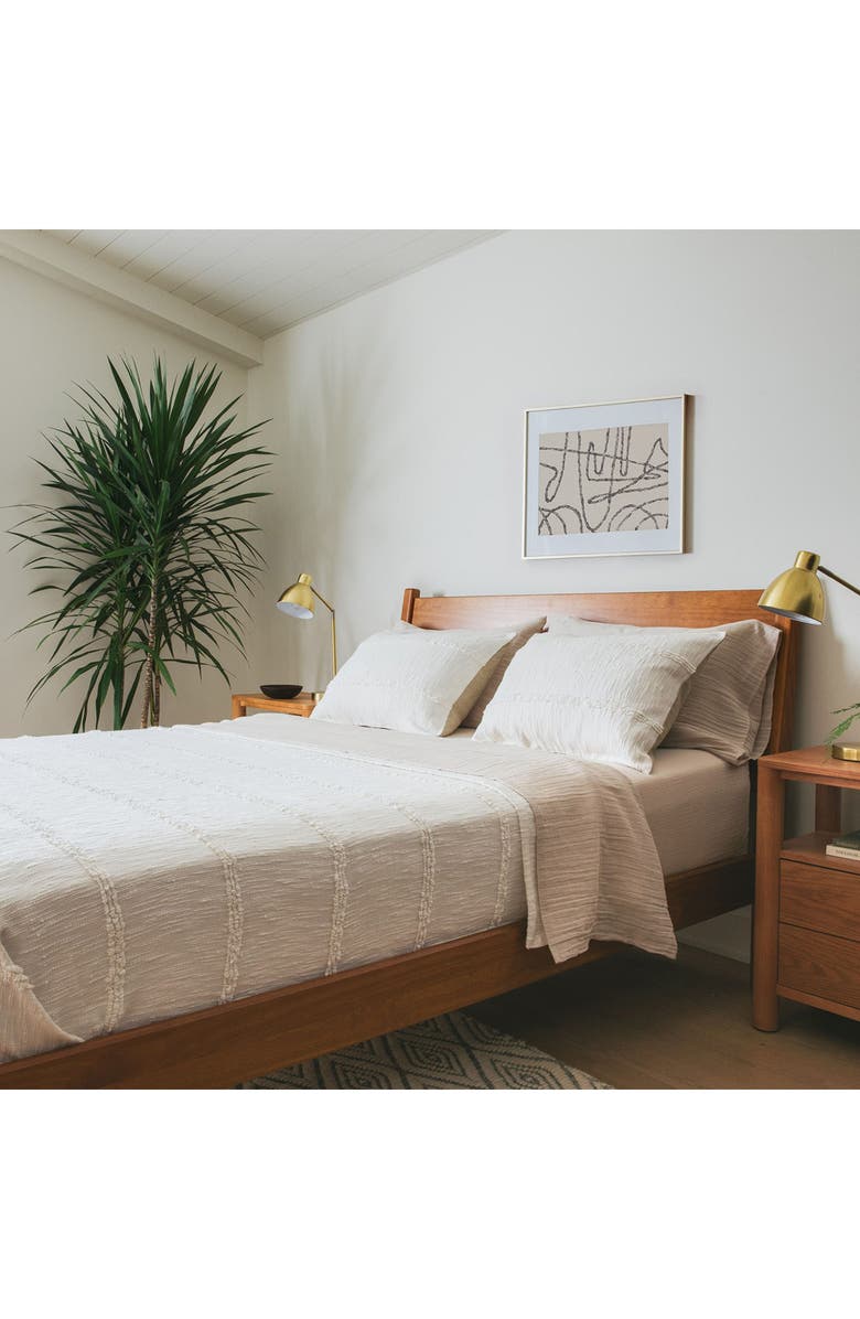 Crane Air Embroidered Bedspread & Shams Set, Alternate, color, White