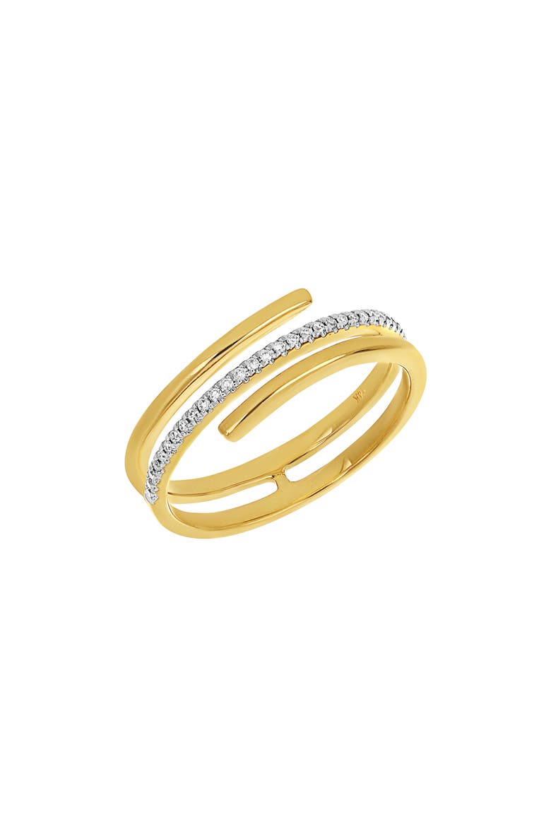 Diamond Coil Ring - 0.07ct. (Nordstrom Exclusive), Main, color, 14K YELLOW GOLD