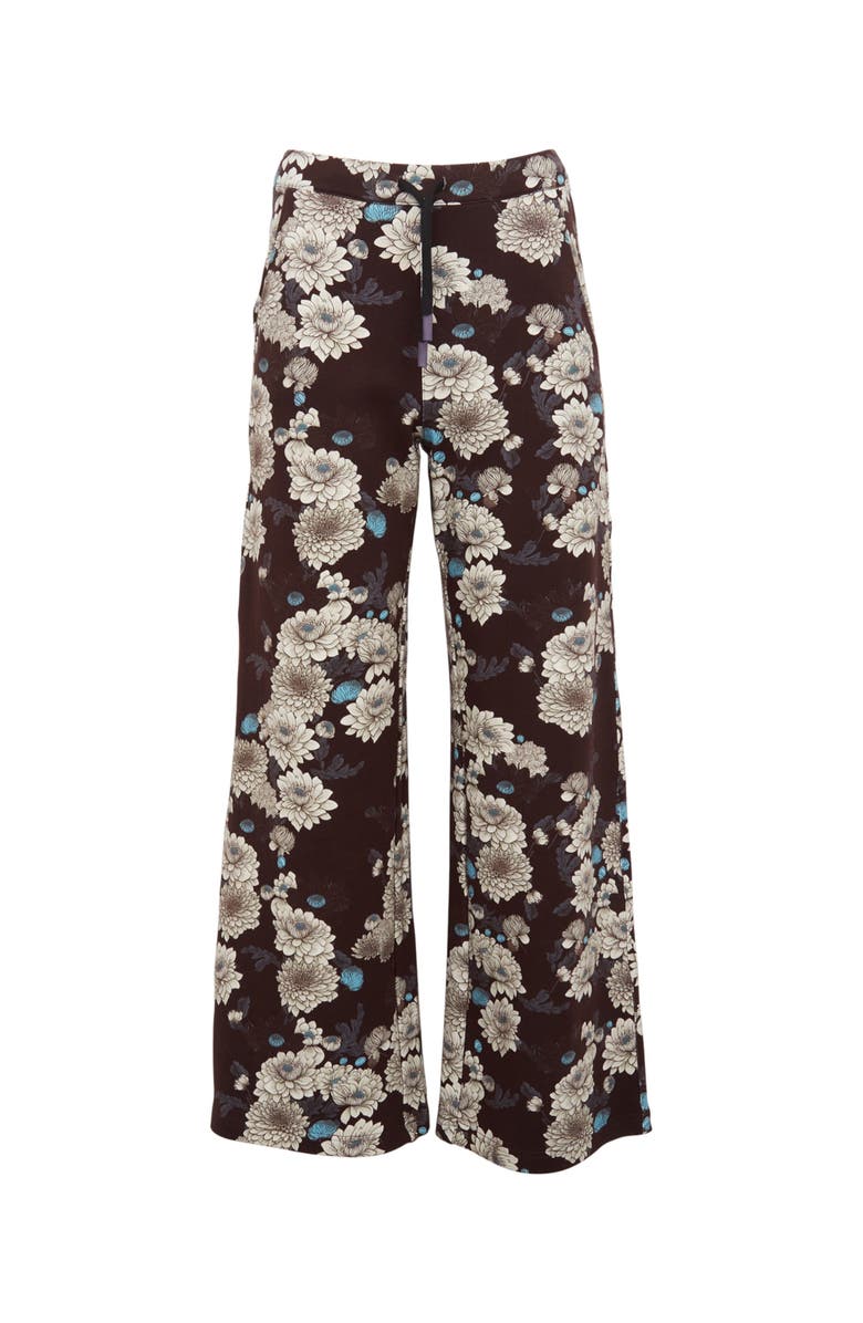 Lords of Harlech Paige Wide Leg Brushed Knit Pant, Main, color, Serious Floral Black