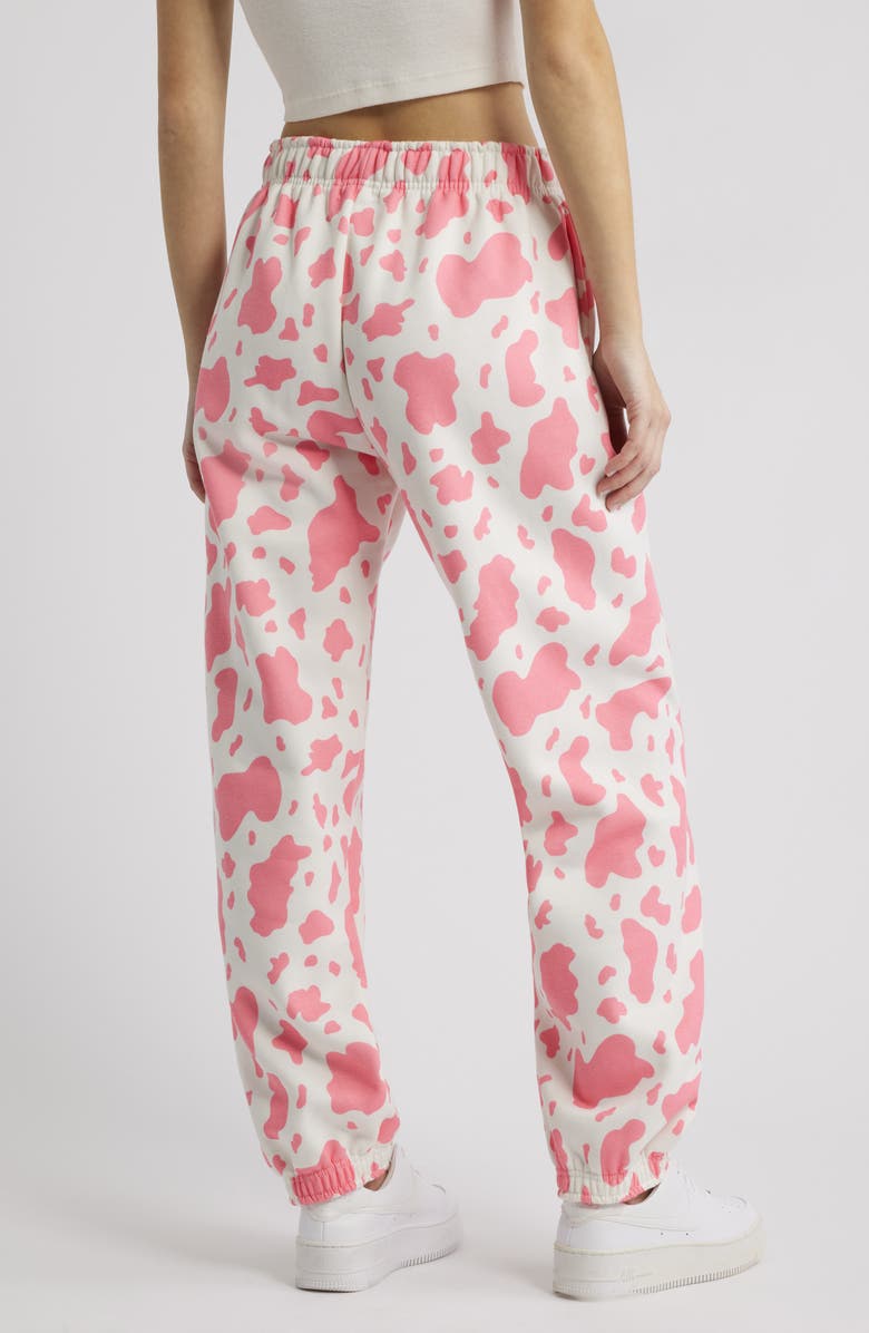 HAPPY CAMP3R Sweet Cow Joggers, Alternate, color, Cream/Pink