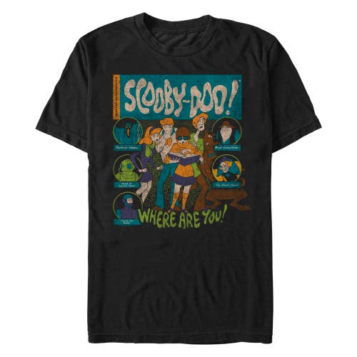 Scooby Doo Where Are You Villains  Graphic T-shirt In Black