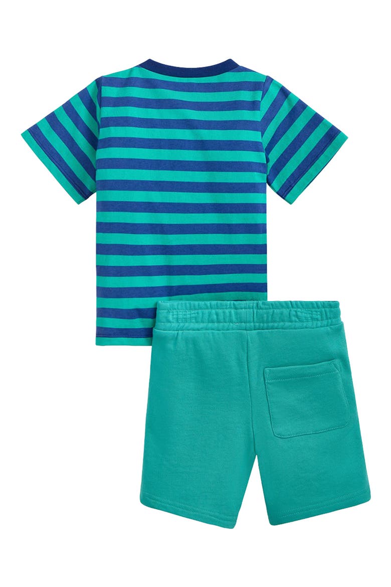 Kids' Fidget Cotton Graphic T-Shirt & Shorts Set, Alternate, color, BLUE/GREEN