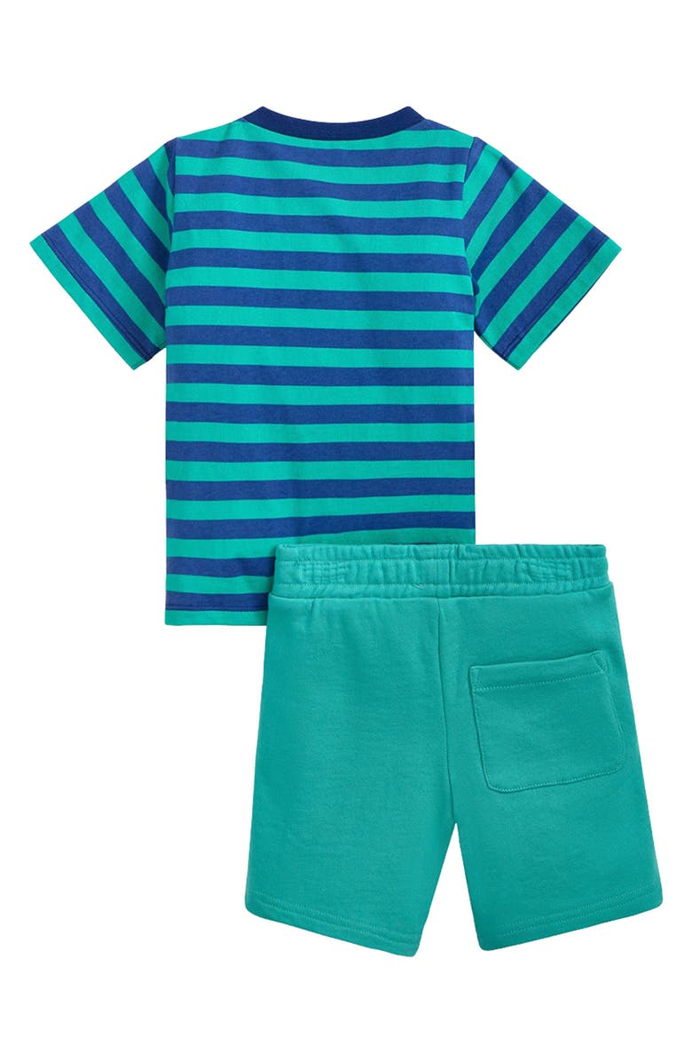 Magnetic Me Kids' Fidget Cotton Graphic T-Shirt & Shorts Set, Alternate, color, Blue/Green