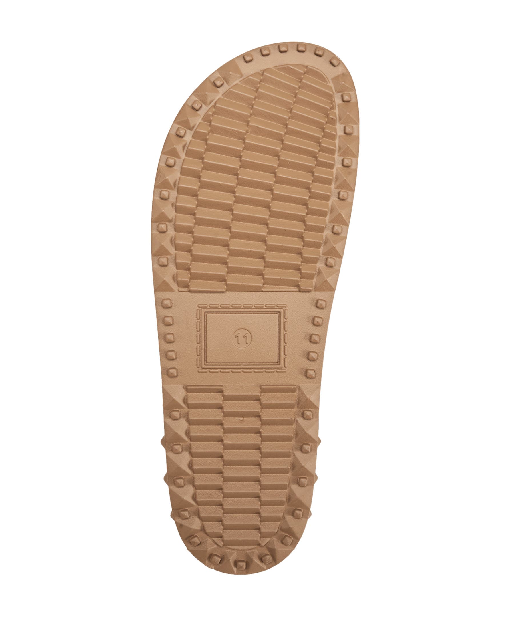 Sean Double Strap Metal Logo Sandal, Alternate, color, TAUPE