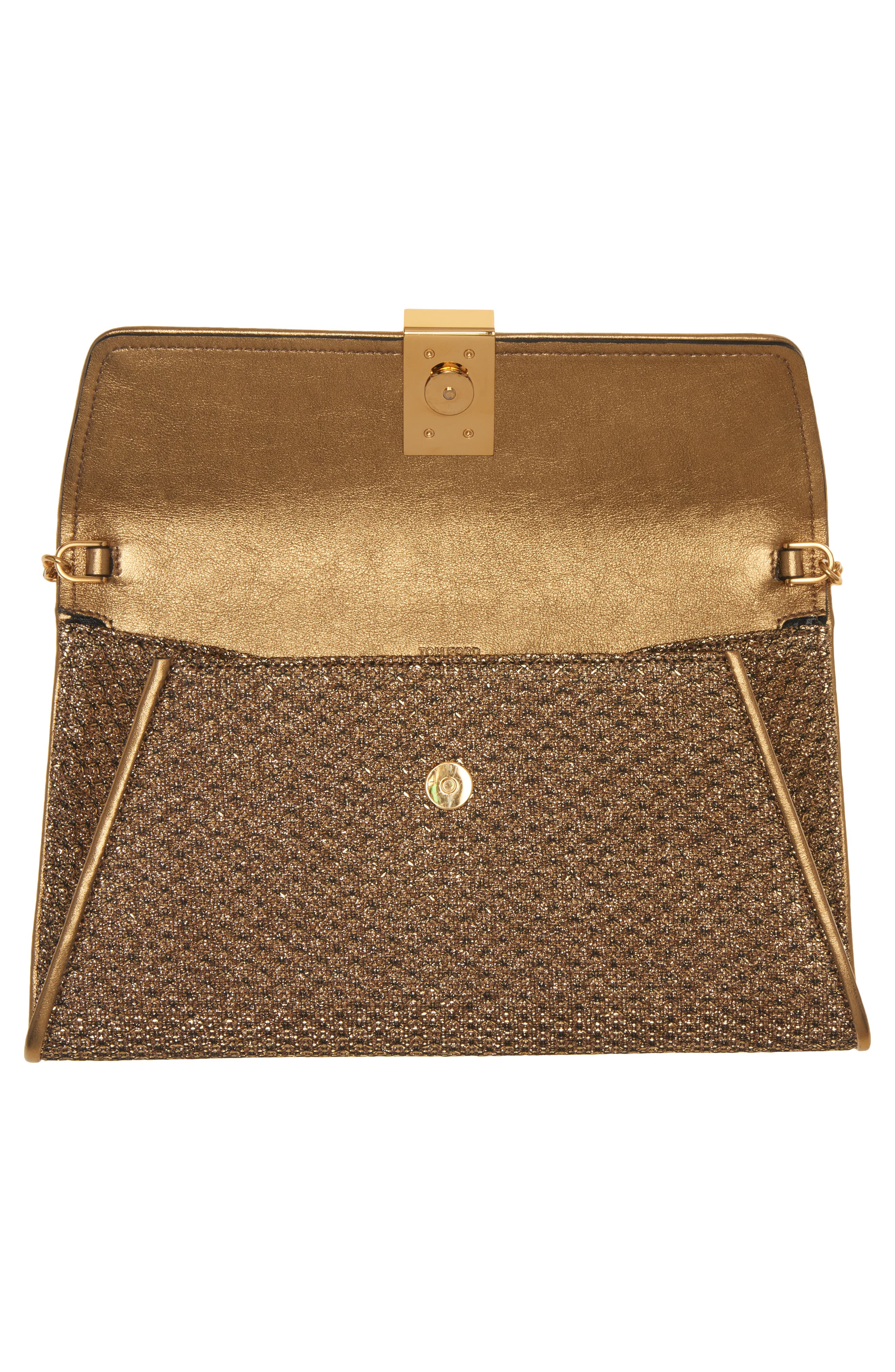 TOM FORD Nobile Textured Fabric Clutch, Alternate, color, 