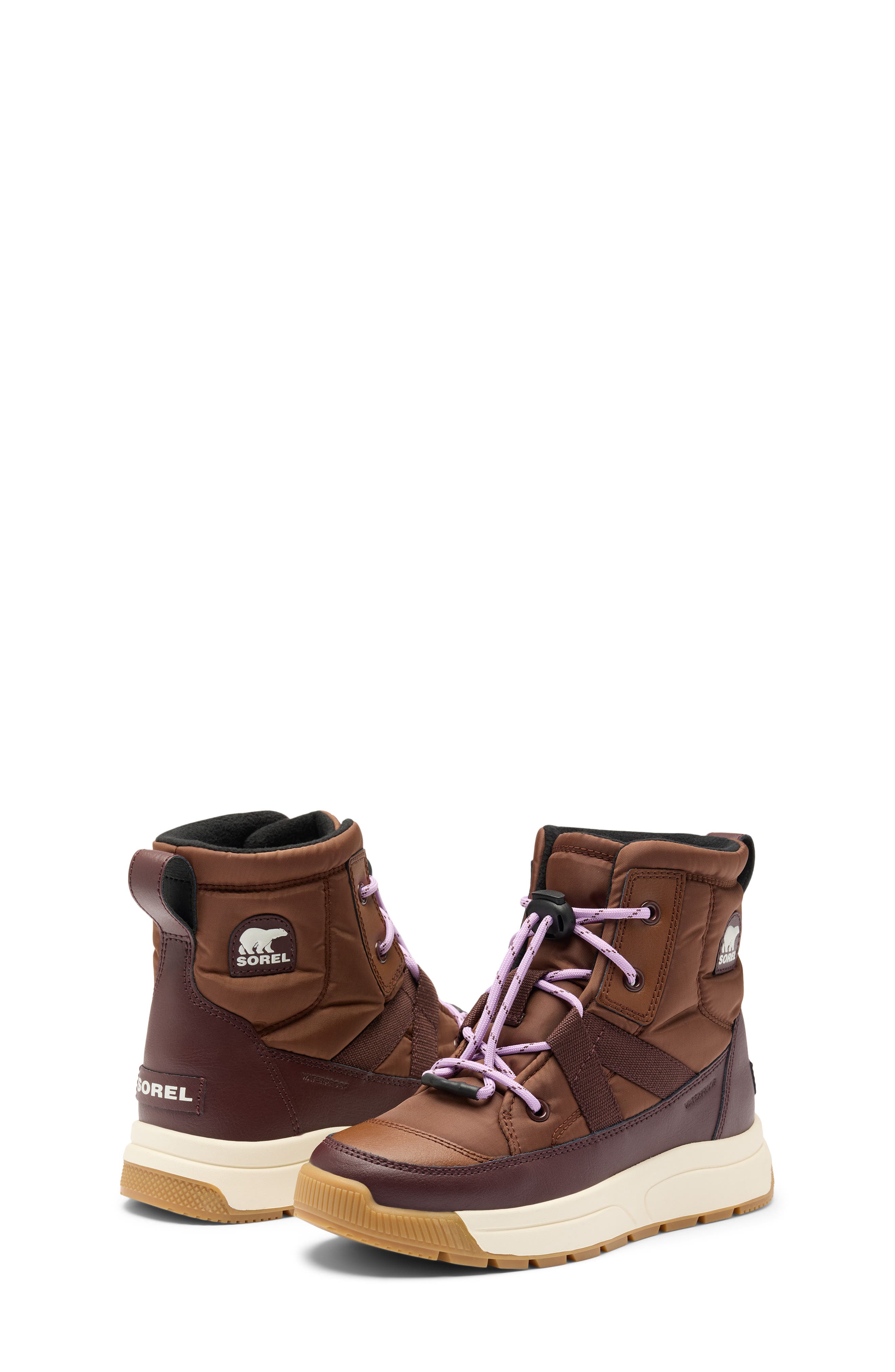 Kids' Whitney III Insulated Waterproof Snow Boot, Alternate, color, DARK AUBURN/ RED LODGE