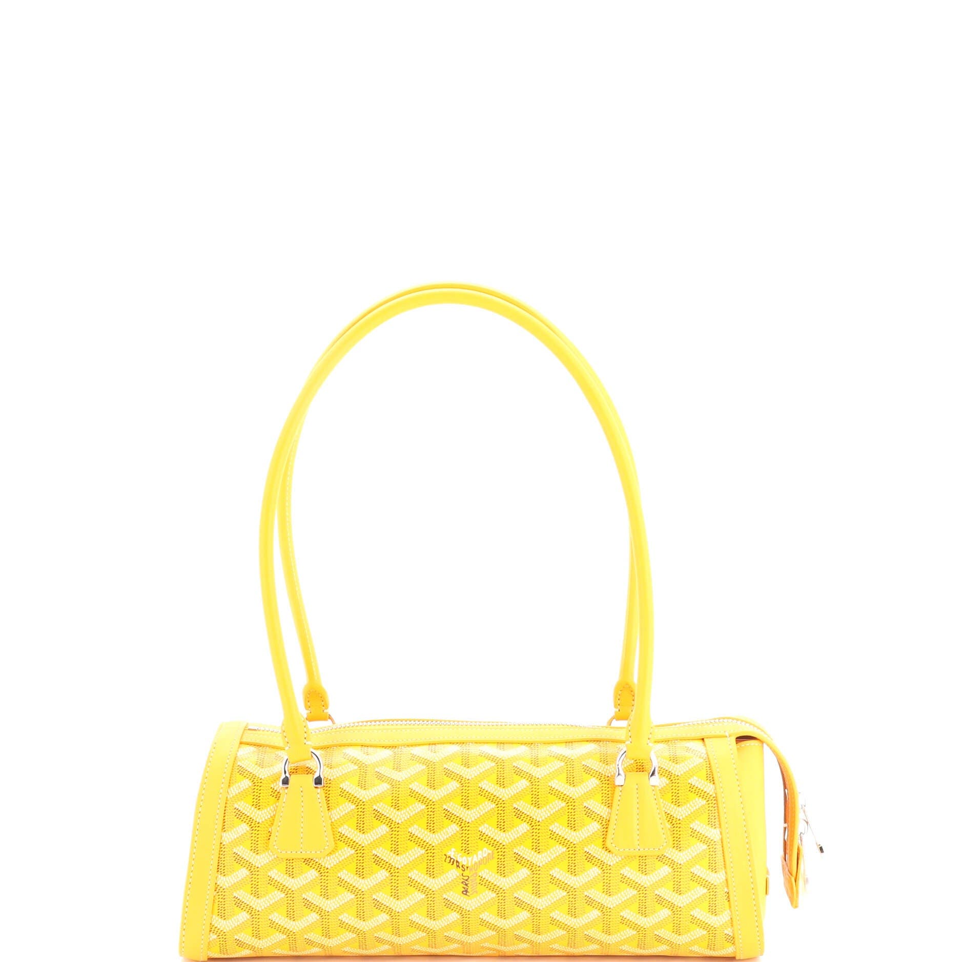 Bonbonniere Bag Coated Canvas, Alternate, color, Yellow