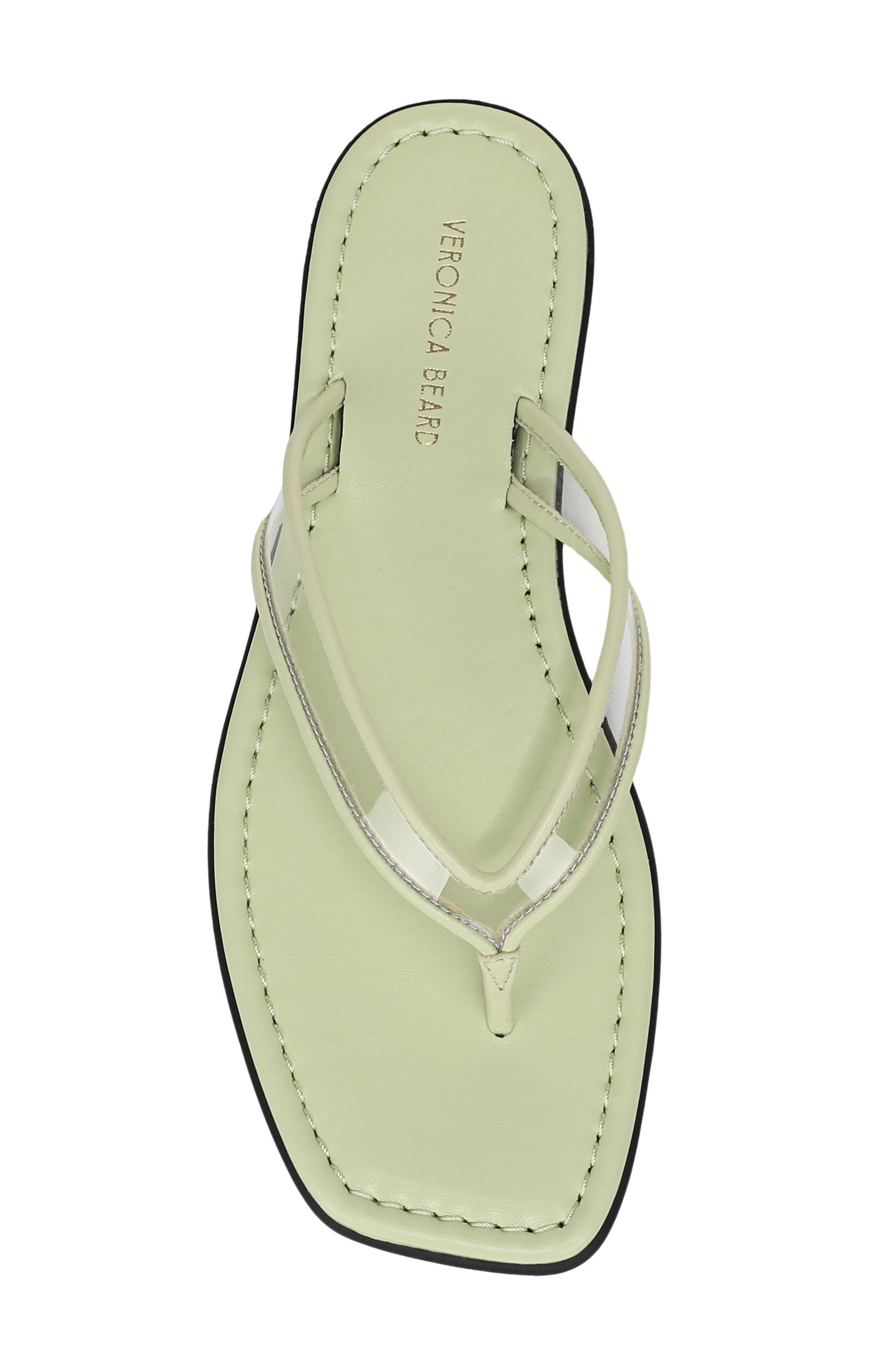 Clea Flip Flop, Alternate, color, CLR/LT PISTACHIOGRN