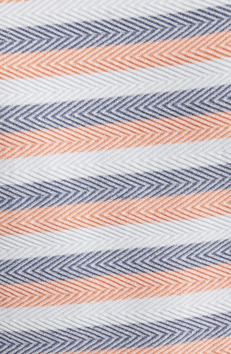 Paul Smith Short Sleeve Stripe Chevron Sweater, Alternate, color, 