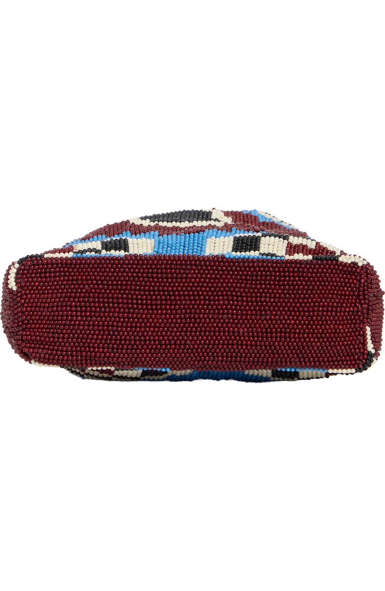 Veronica Beard Beaded Swing Top Handle Bag, Alternate, color, Wine Multi