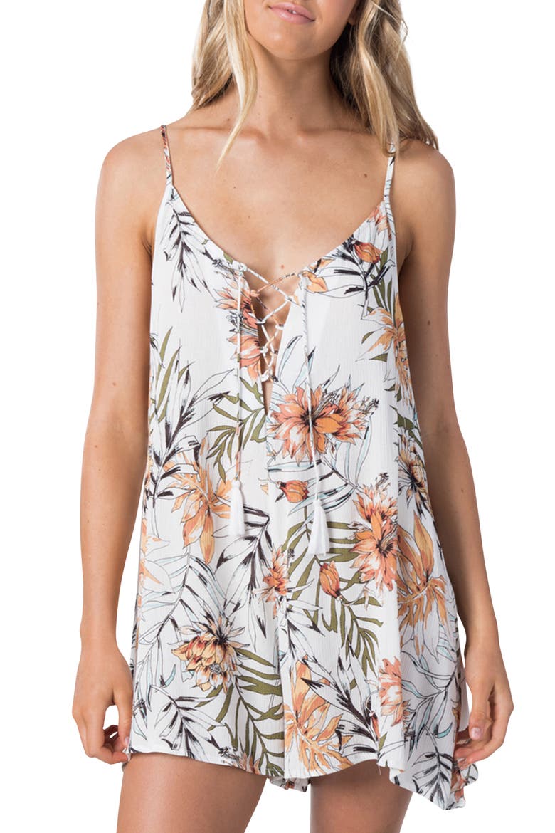 Playa Blanca Romper, Main, color, WHITE