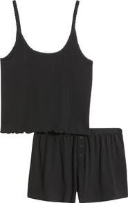 Open Edit Pointelle Knit Short Pajamas