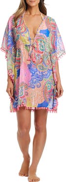 BLEU by Rod Beattie Sheer Cover-Up Caftan