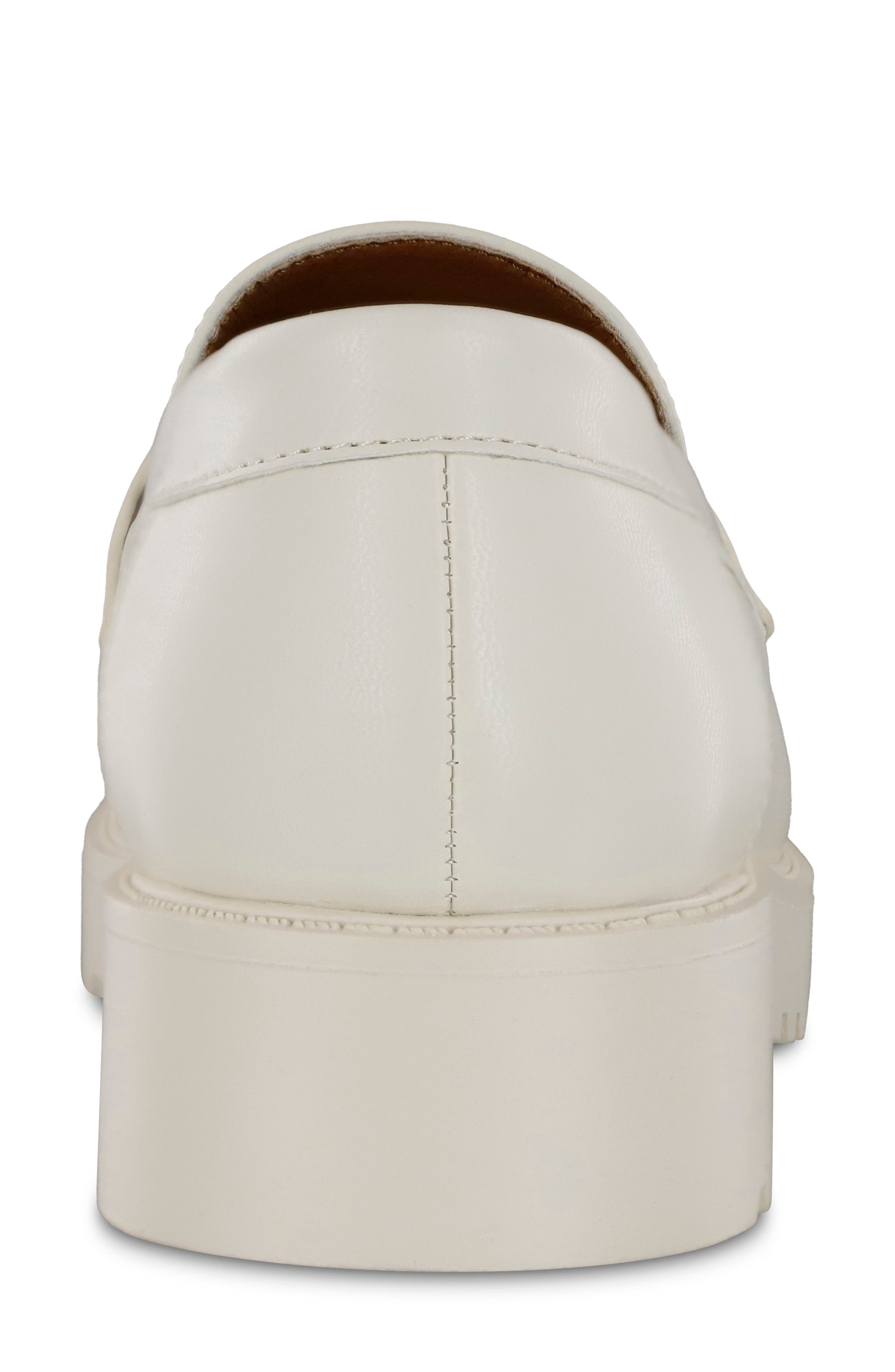 Hali Lug Sole Penny Loafer, Alternate, color, BONE