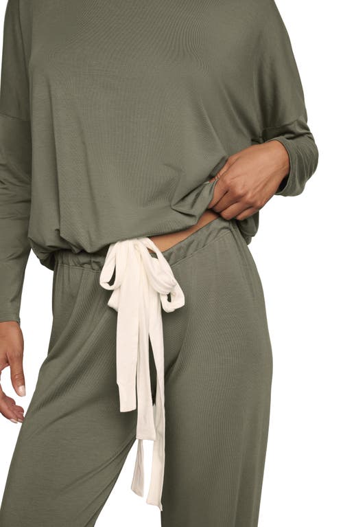 Eberjey Gisele Jersey Knit Slouchy Pajamas In Gray