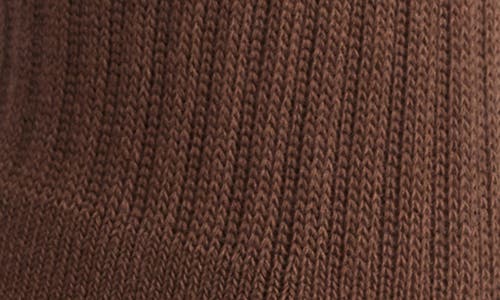 Le Bon Shoppe Girlfriend Cotton Blend Crew Socks In Mahogany