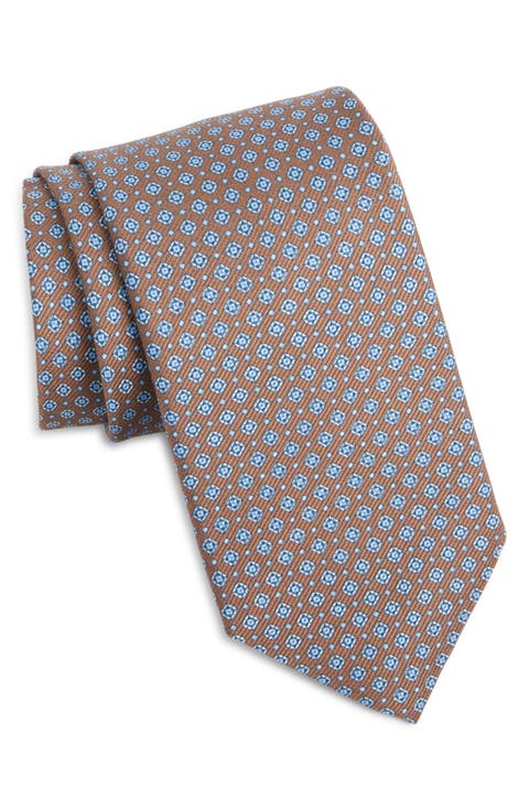 Neat Square Silk Tie